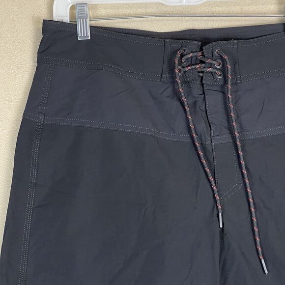 Fire + Ice Shorts Mens 34 Black Drawstring Waist Pockets Lightweight Board Short - Picture 2 of 12